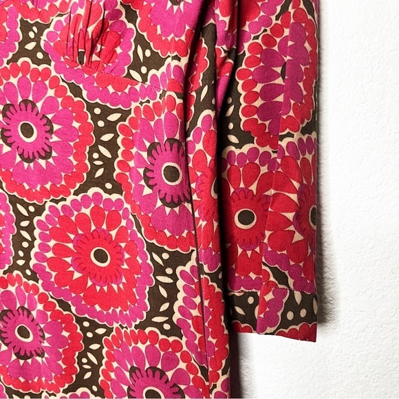 Boden Retro Floral Mod Tunic Mini Dress 60s - Picture 3 of 10